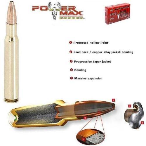 WINCHESTER CARTUS.300WSM.POWER MAX BONDED.11,66G