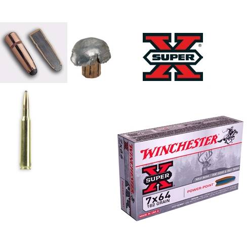WINCHESTER CARTUS 7X64.SUPER.X.POWER POINT.10,6G