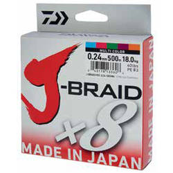 J-BRAID X8 MULTICOLOR 006MM/4KG/150M