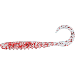 VIERME TIDE CURLY 2INCH CLEAR RED FLAKE 8BUC/PL