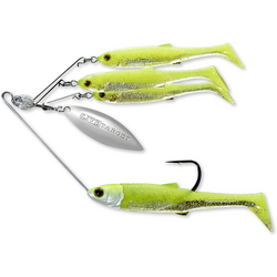 LIVE TARGET MINNOW RIG SPINNERBAIT LARGE/14G CHART/SILVER