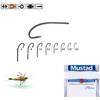 MUSTAD CIRLIG BR,FORJAT,TIJA LUNGA CURBA, PT MUSCA .