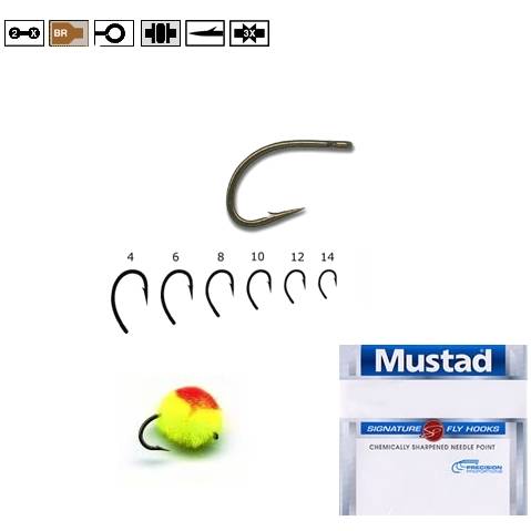 MUSTAD CIRLIG BR.FORJAT EGG CADDIS PT MUSCA.