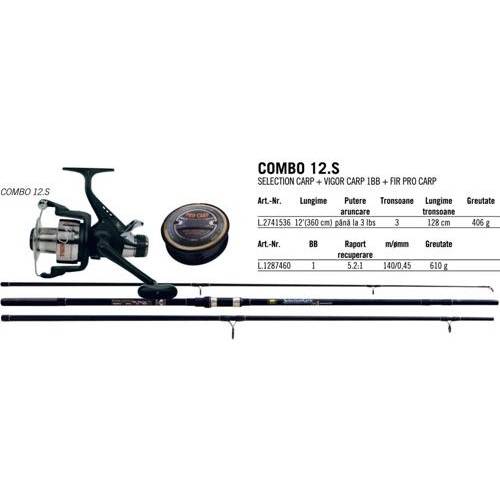 COMBO ARROW INT. COMBO LANS.SELECTION CARP 3BUC 3,60M/3LB+MUL.VIGOR CARP BR