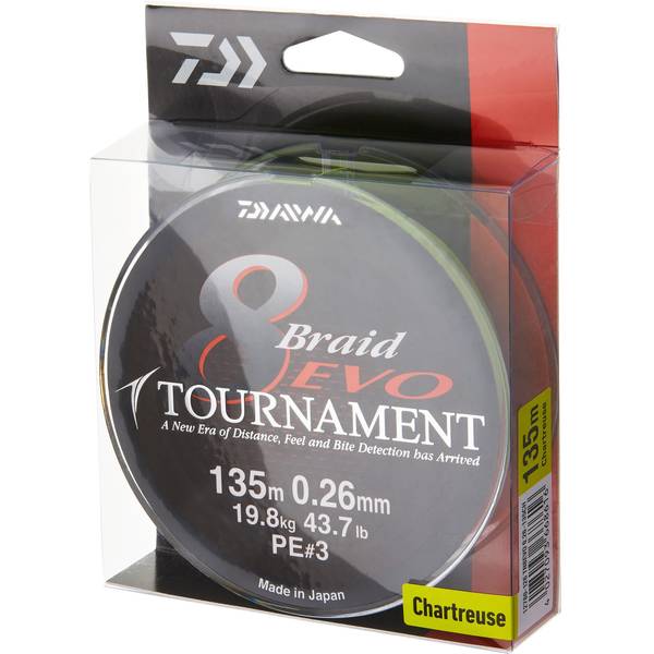 XX FIR DAIWA TOURNAMENT X8 EVO CHART 010MM/6,7KG/135M