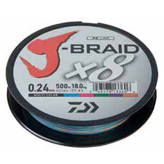 XX FIR DAIWA J-BRAID X8 MULTICOLOR 022MM/17KG/150M