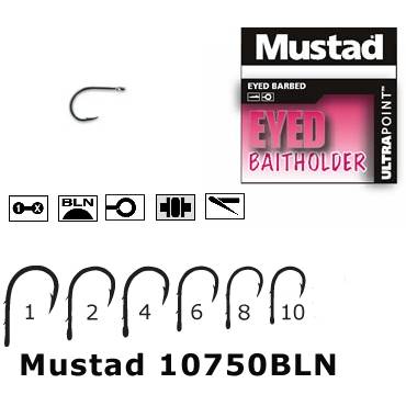 MUSTAD CIRLIG NEGRU.NI,FORJAT,OCHI,2SPINI.