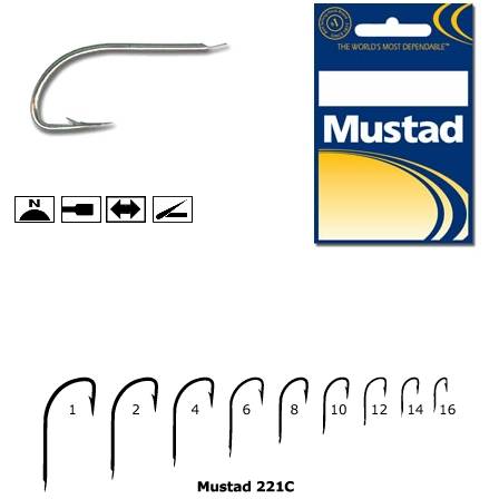 XX CARLIG MUSTAD CRISTAL NI REVERS 220A 10BUC/PL