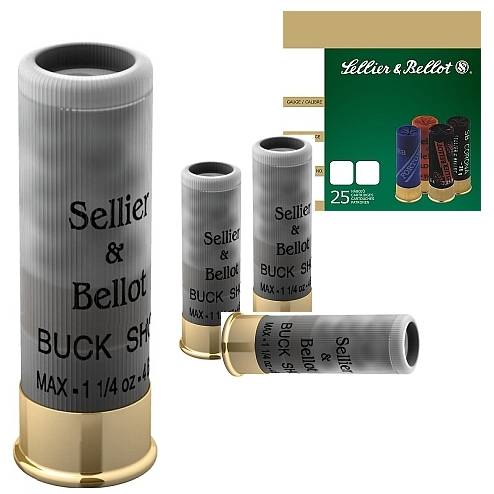 SELLIER & BELLOT BUCK SHOT CALIBRUL 12/70/36G/4,5MM(4/0)
