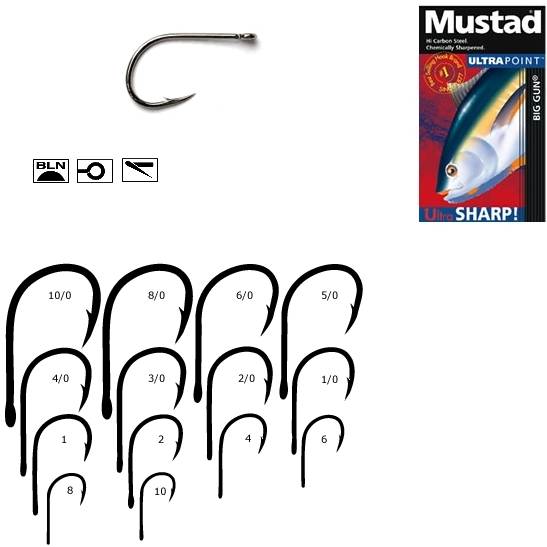 MUSTAD CIRLIG NEGRU.NI PENTRU CRAP .