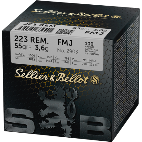 SELLIER & BELLOT 223 REM / FMJ / 3,6G 100BUC/BOX