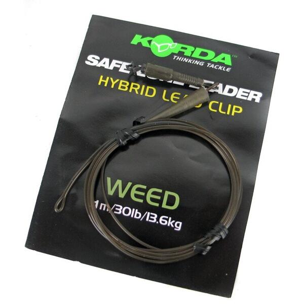 KORDA MONTURA HYBRID LEAD CLIP 1M 18KG WEEDY