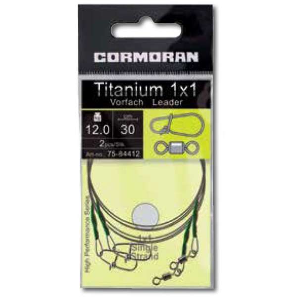 accesoriu pescuit rapitor CORMORAN STRUNA TITANIUM 30CM/8KG