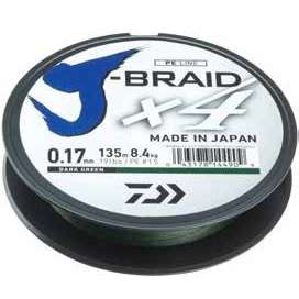 XX FIR DAIWA J-BRAID X4 010MM/3,8KG/135M VERDE