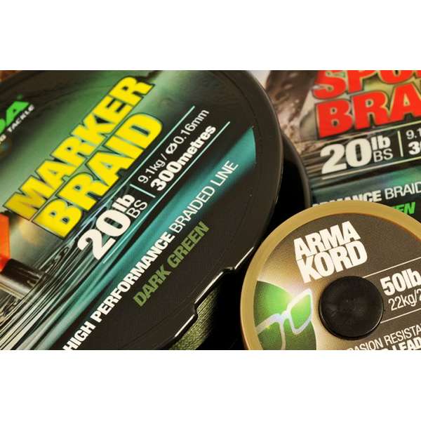 KORDA TEXTIL MARKER BRAID VERDE 016MM/9,1KG/300M