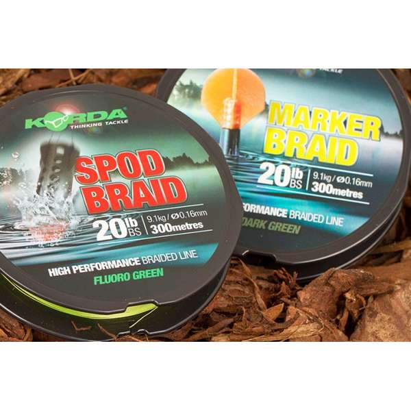 KORDA TEXTIL MARKER BRAID VERDE 016MM/9,1KG/300M