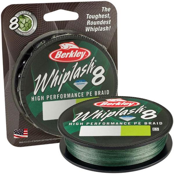 BERKLEY TEXTIL WHIPLASH 8 GREEN 006MM/ KG/150M