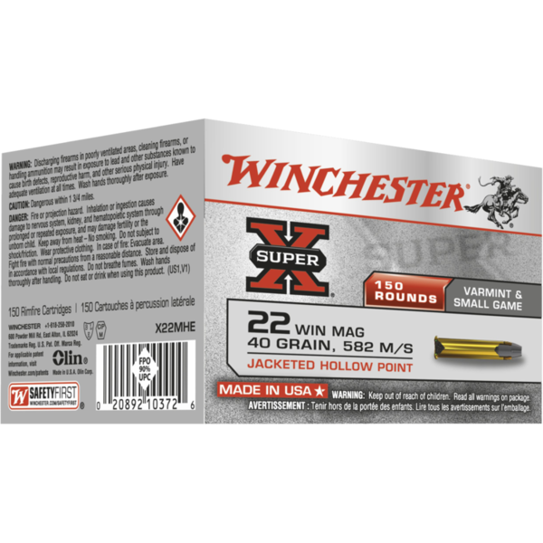 WINCHESTER 22MAGNUM/SUPER.X/2,59G