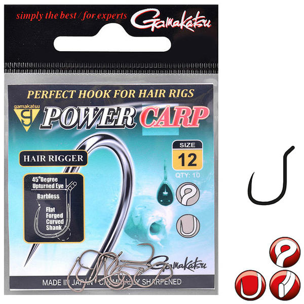 GAMAKATSU POWER CARP HAIR RIGGER 10BUC/PL