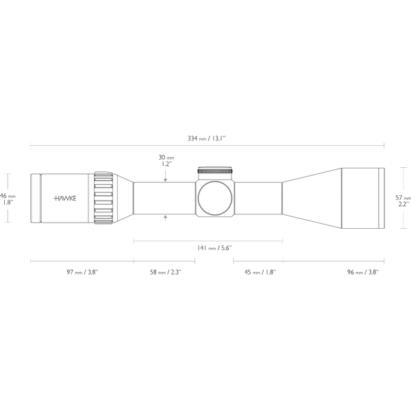 HAWKE LUNETA VANTAGE WA 2,5-10×50 L4A/IR/30MM