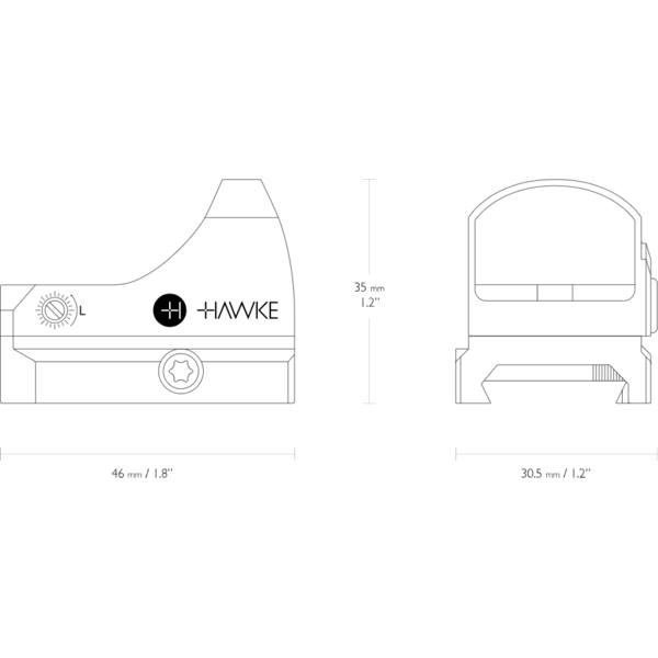 HAWKE MICRO RED DOT SIGHT