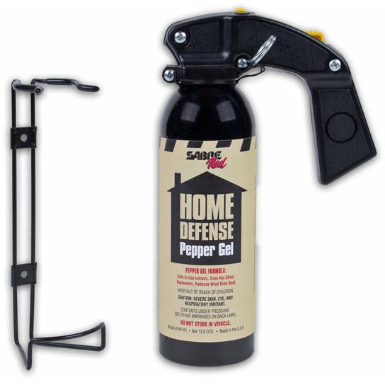 SABRE SPRAY AUTOAPARARE HOME DEFENSE PEPPER GEL 368G + SUPORT