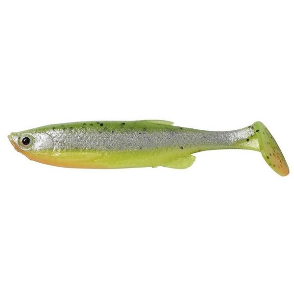 SAVAGE GEAR SHAD FAT MINNOW T-TAIL 7,5CM/5G FLUO GREEN SILVER 4BUC/PL