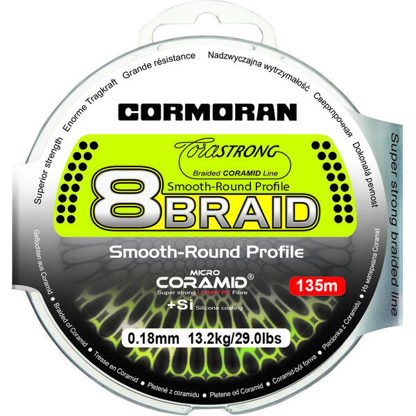 CORMORAN CORASTRONG 8BRAID VERDE 010MM/6,3KG/135M