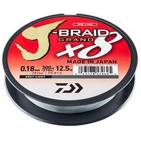 XX FIR DAIWA J-BRAID GRAND X8 GREY 006MM/5KG/135M