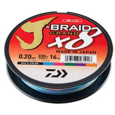 XX FIR DAIWA J-BRAID GRAND X8 COLOR 006MM/5KG/150M