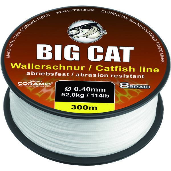 CORMORAN XX FIR CORM.BIG CAT 8XBRAID WHITE 040MM/68KG/300M