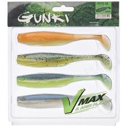 SENSAS SOFT BAIT GUNKI PEPS CLEAR WATER KIT II 9CM 4BUC/PL