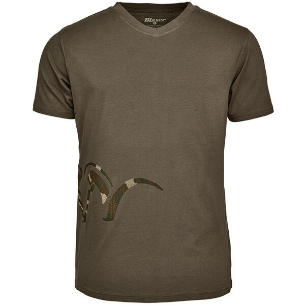 BLASER TRICOU LOGO V OLIVE MAR.3XL