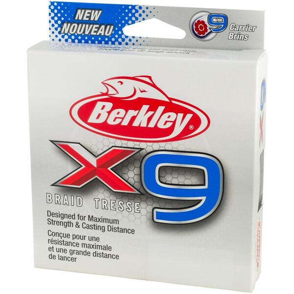 BERKLEY TEXTIL X9 LOW VIS VERDE 017MM/17KG/150M