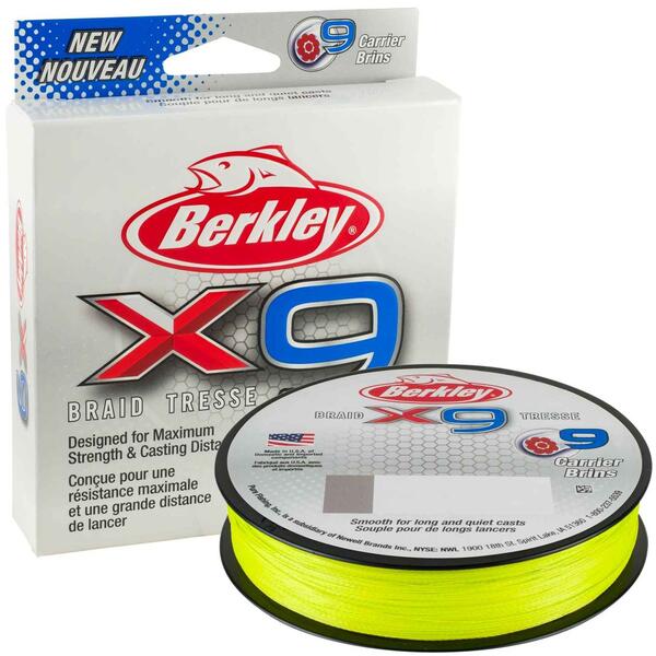 BERKLEY TEXTIL X9 FLURO VERDE 008MM/7,6KG/150M