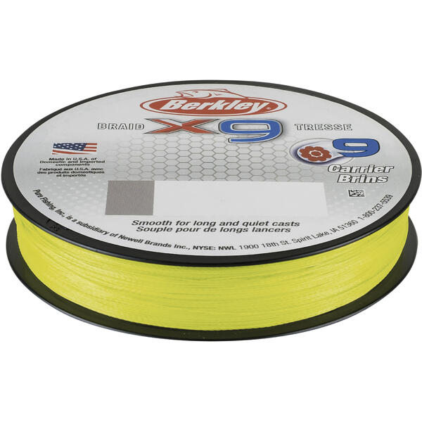 BERKLEY TEXTIL X9 FLURO VERDE 030MM/31KG/150M