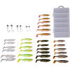 SAVAGE GEAR SET NALUCI SI ACCESORII FAT MINNOW T-TAIL 30+6BUC