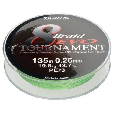 XX FIR DAIWA TOURNAMENT X8 EVO CHART 020MM/18,0KG/1000M