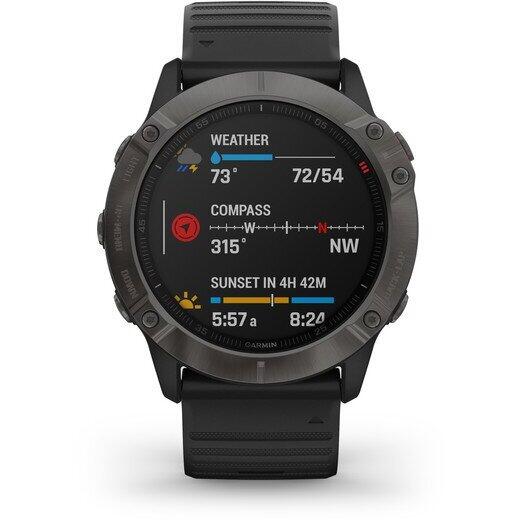 GARMIN CEAS FENIX 6X SAPPHIRE CARBON/BLACK 51MM