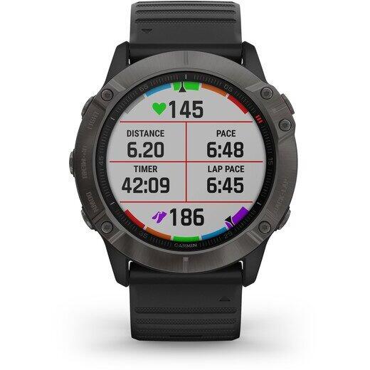 GARMIN CEAS FENIX 6X SAPPHIRE CARBON/BLACK 51MM