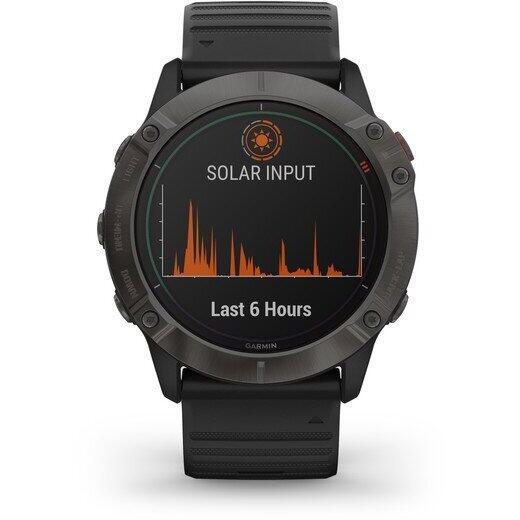 GARMIN CEAS FENIX 6X PRO SOLAR CARBON/BLACK 51MM