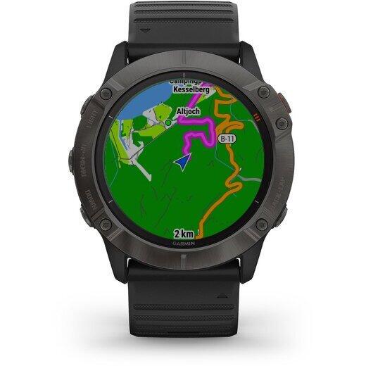 GARMIN CEAS FENIX 6X PRO SOLAR CARBON/BLACK 51MM