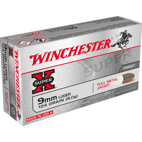 WINCHESTER 9X19 LUGER/FMJ/8,0G