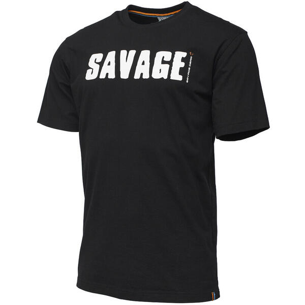 SAVAGE GEAR TRICOU SIMPLY BLACK LOGO-TEE MAR.2XL