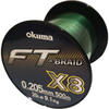 FT BRAID X8 GREEN 0205MM/20LBS , 9,7KG/500M