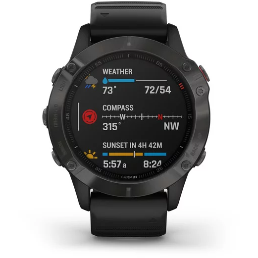 GARMIN CEAS FENIX 6 SAPPHIRE GRAY/BLACK 47MM