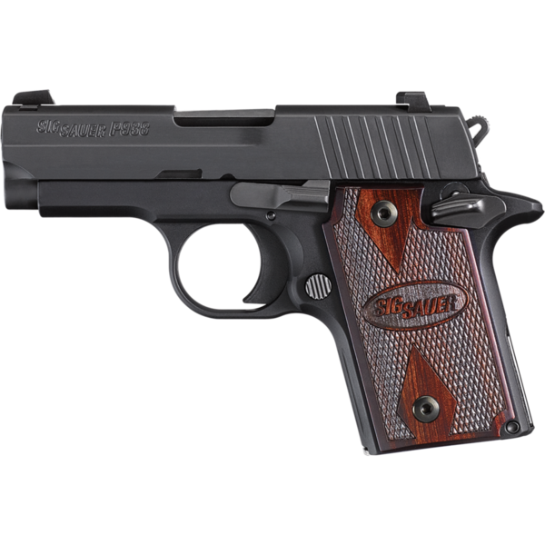 PISTOL P938 ROSEWOOD 9X19MM SAO BLACK