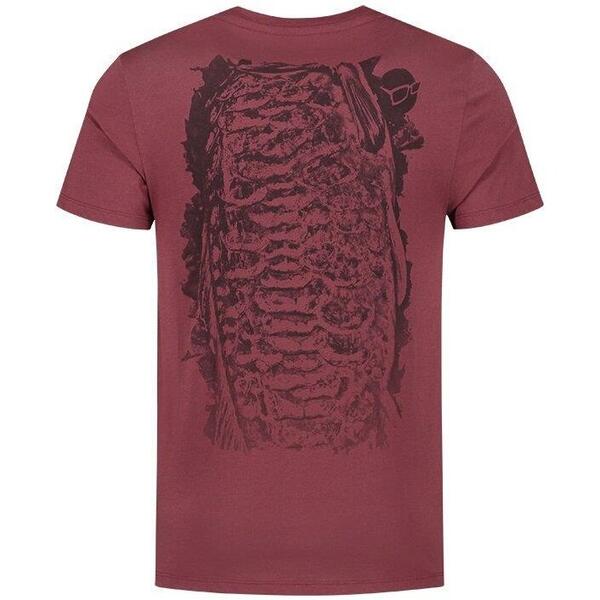 TRICOU KORDA LE SCALEY BURGANDY BLK PRINT MAR.S