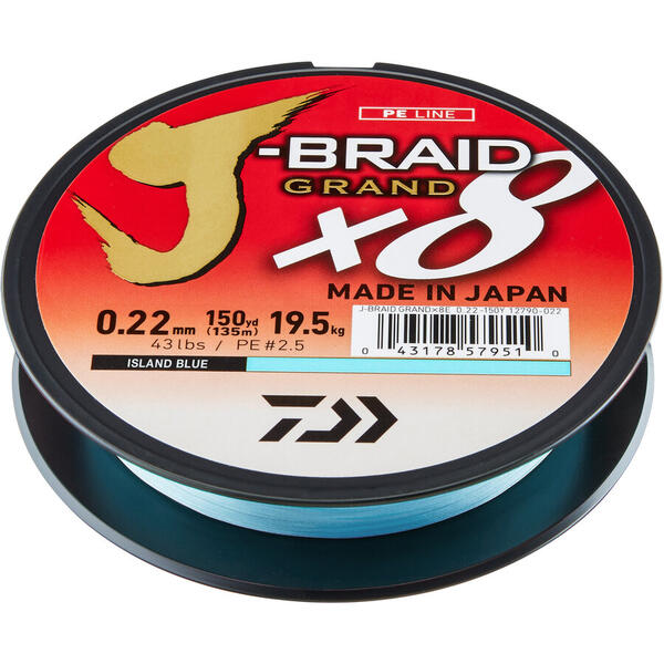 DAIWA FIR J-BRAID GRAND X8E BLUE 006MM/5KG/135M