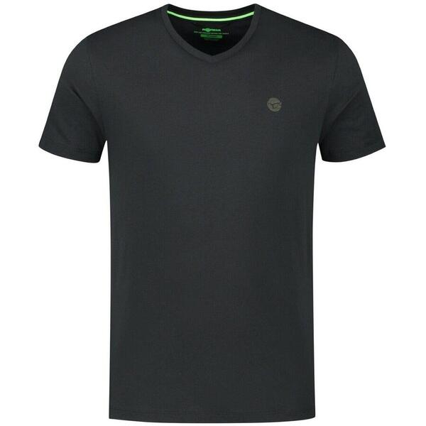 KORDA TRICOU V NECK BLACK MAR.3XL